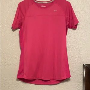 Pink Nike Dri Fit Running Tee